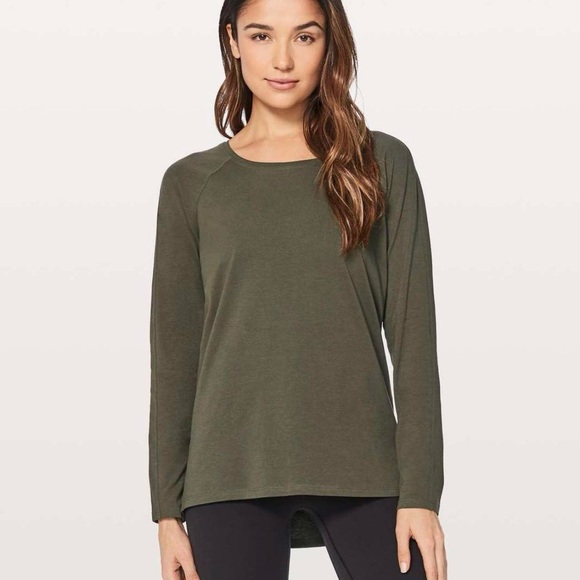 lululemon athletica Tops - Lululemon Athletica Emerald Long Sleeve Tee